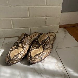 Size 11 Sam Edelman Snakeskin Linne Bit Mule